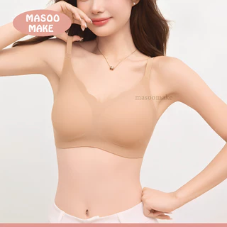 Masoomake Bra เสื้อชั้นใน บราไร้โครง ยืดหยุ่นดีเยี่ยม บราดันทรงหน้าอกสวย ระบายกาศได้ดี M-2XL 898