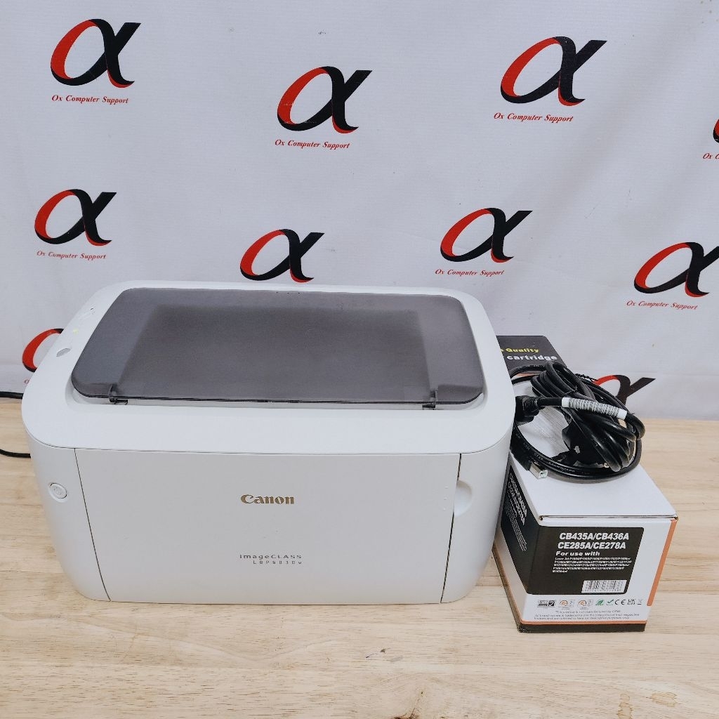 Canon LBP6030 ปริ้นอย่างเดียว LBP6030w wifi ได้ (มือสอง) ราคาพร้อมใช้หมึกเทียบ HP 85A ได้ ขาวเหมือนใ