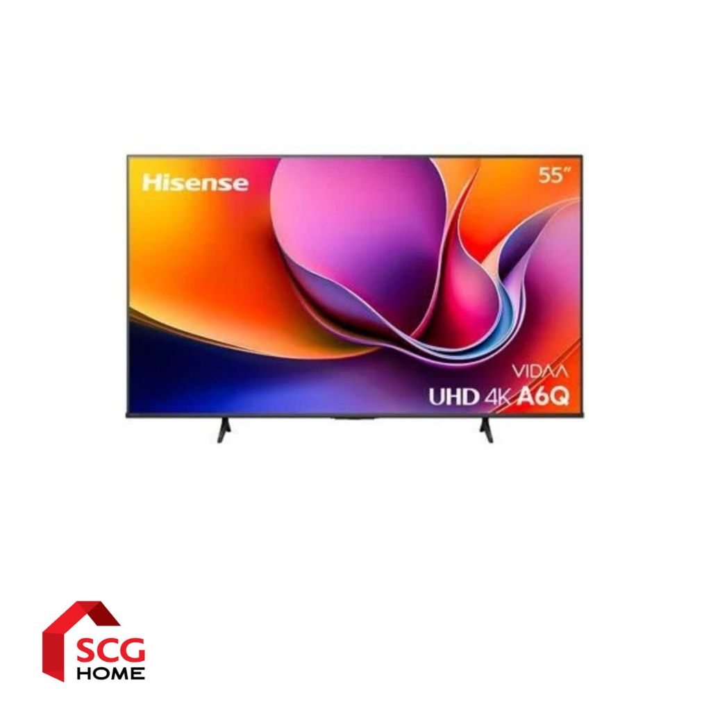 HISENSE TV ทีวีแอลอีดี 55A6Q 55 นิ้ว (UHD, LED,4K, VIDAA) 55A6Q