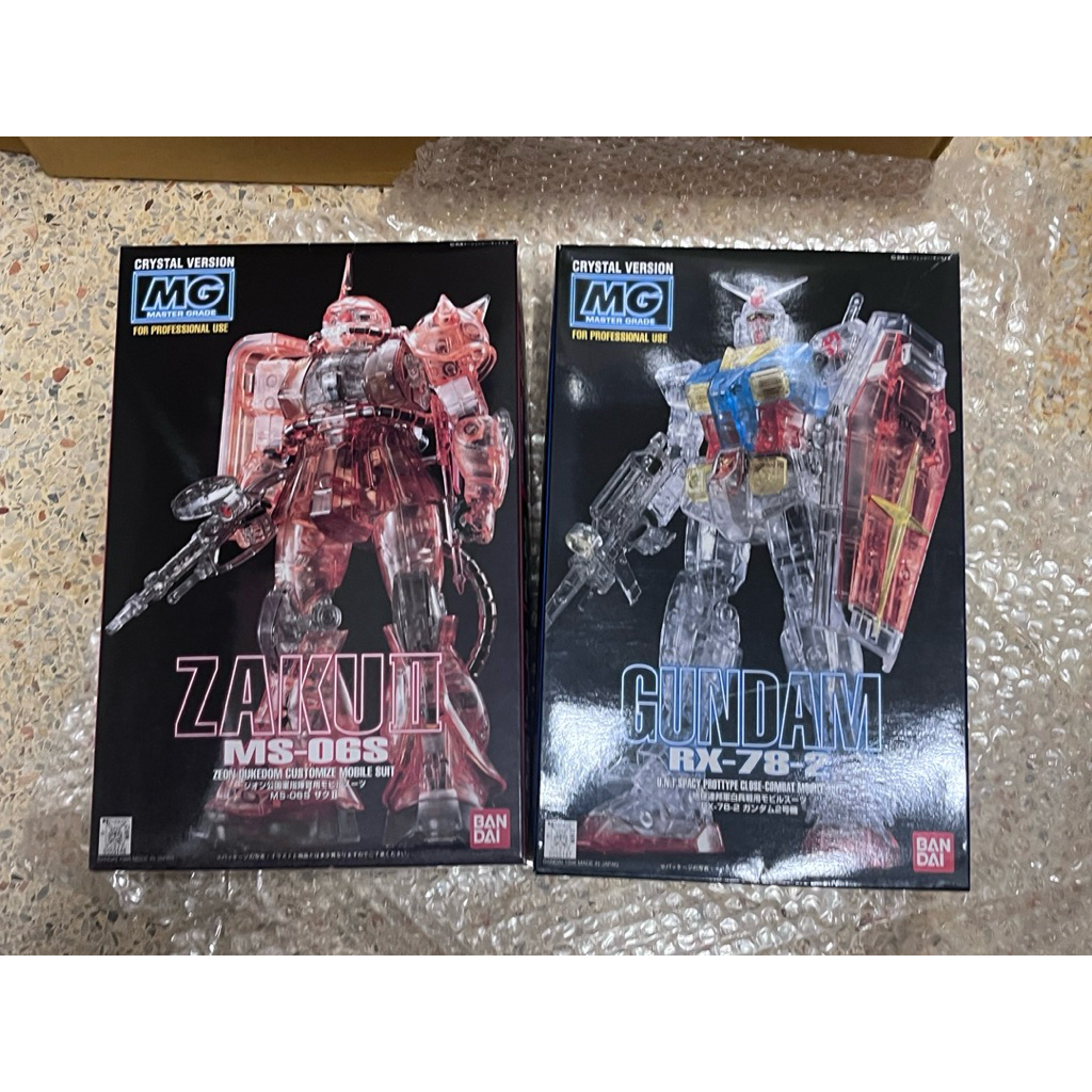 ✅พร้อมส่ง✅ ZAKU II +RX-78 1.0(Crystal Version)