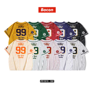 เสื้อแฟชั่น เสื้อกีฬาเบสบอล หมายเลข99 โอเวอร์ไซส์ มีกระดุมจริง 10 สี