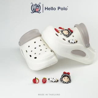 Hello Polo รองเท้าแฟชั่นผู้หญิง รองเท้าเปิดส้น ส้นหนา 5.5 ซม พื้นหนา ทนต่อการสึกหรอ กันลื่น ใส่เดินเล่น รุ่น HP8059