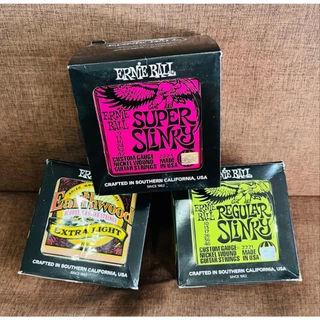 Ernie Ball (NEW) สายกีตาร์ โปร่ง เบอร์ 010 สายกีต้าร์ไฟฟ้า เบอร์ 009 -เบอร์ 010 ครบชุด 6เส้น