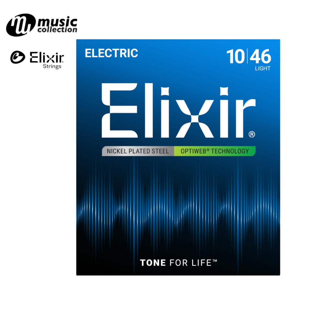 สายกีตาร์ไฟฟ้า ELIXIR  เคลือบ OPTIWEB- .เบอร์ 010-046 #19052