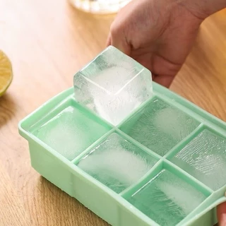 🧊Ice cube Molds แม่พิมพ์น้ำแข็งซิลิโคน ถาดน้ำแข็ง 4/6/8 ช่อง แม่พิมพ์วุ้น พร้อมฝาปิด Food-Grade ปลอดภัยต่อสุขภาพ