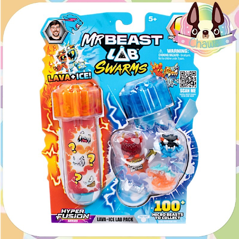 🎉🌈พร้อมส่งจากไทย 🆕🔥❄️ MrBeast Lab Swarms – Lava + Ice Lab Pack 🧪