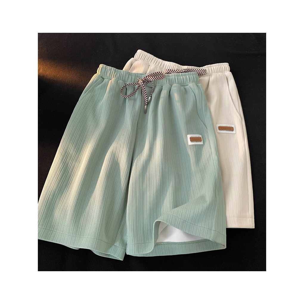✨ส่งไวจากไทย กางเกงขาสั้นผ้าไหมน้ำแข็งของผู้หญิง กางเกงวอร์มลำลอง หลวม สวมใส่กลางแจ้ง กางเกงขาสั้นเอวสูง