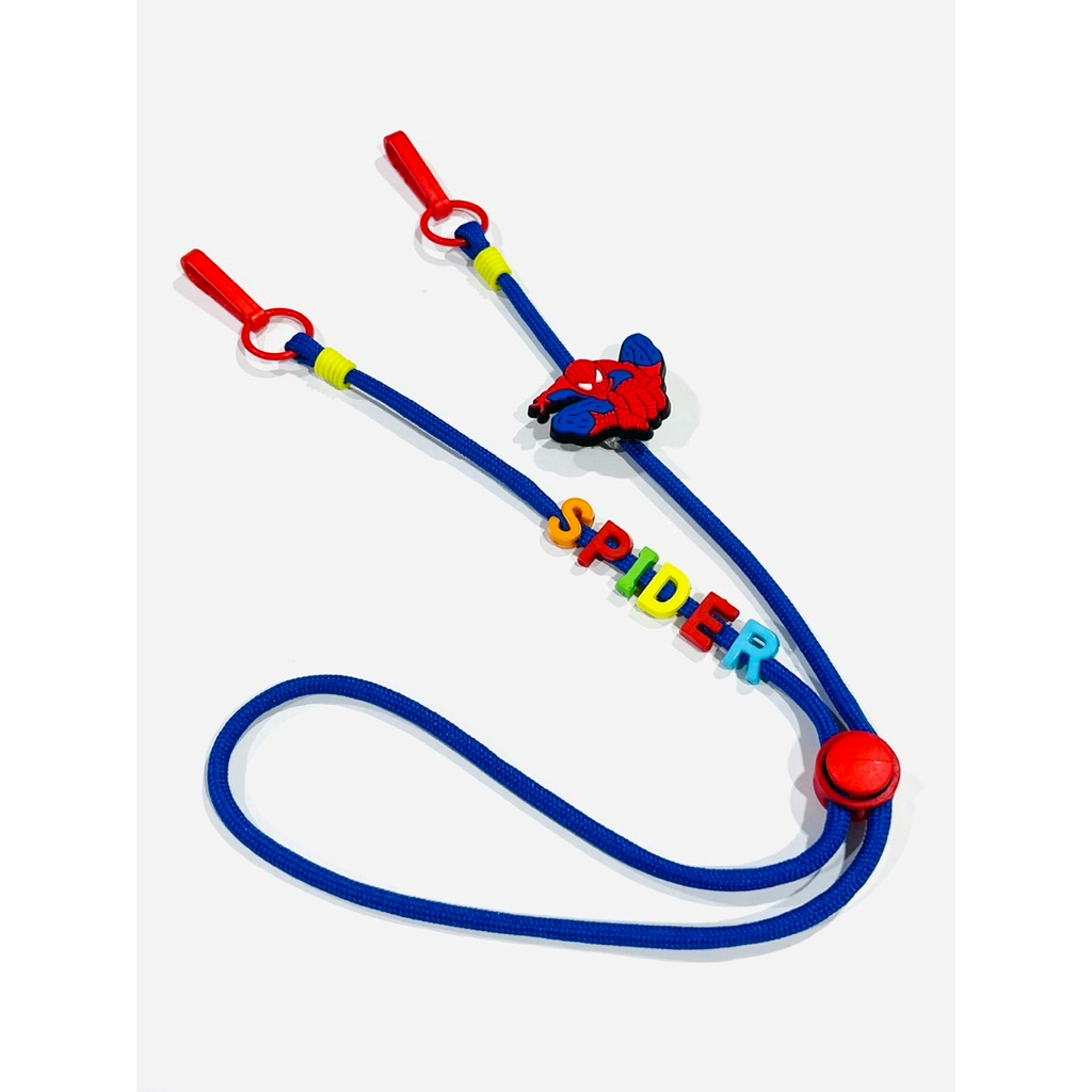 สายคล้องแมสเด็ก สไปเดอร์แมน spider man กัปตันอเมริกา captain america ใส่ชื่อน้องได้ ปรับความยาวสายได้ - รูปที่ 2