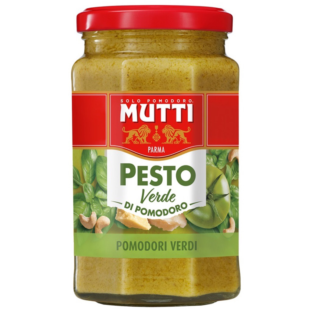 Mutti เพสโต้ซอสมะเขือเทศเขียว 180 กรัม | Mutti Green Tomato Pesto 180g
