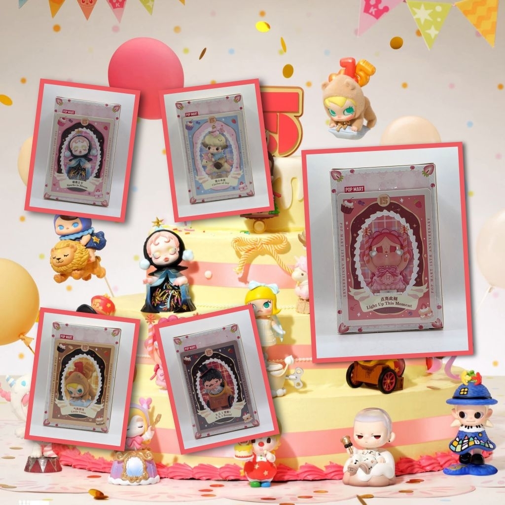 เช็คการ์ด พร้อมส่งจากไทย Celebrating the Moment Popmart 15TH Anniversary