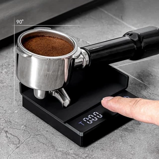 เครื่องชั่งกาแฟ ตาชั่งชั่งดิจิตอล ตั้งเวลาได้ หน้าจอสัมผัส มีแผ่นกันฉนวนความร้อน ชาร์จไร้สาย