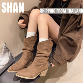 🚚จัดส่งจากประเทศไทย-รองเท้าบูทลำลองสำหรับผู้หญิง รองเท้าบูทห…