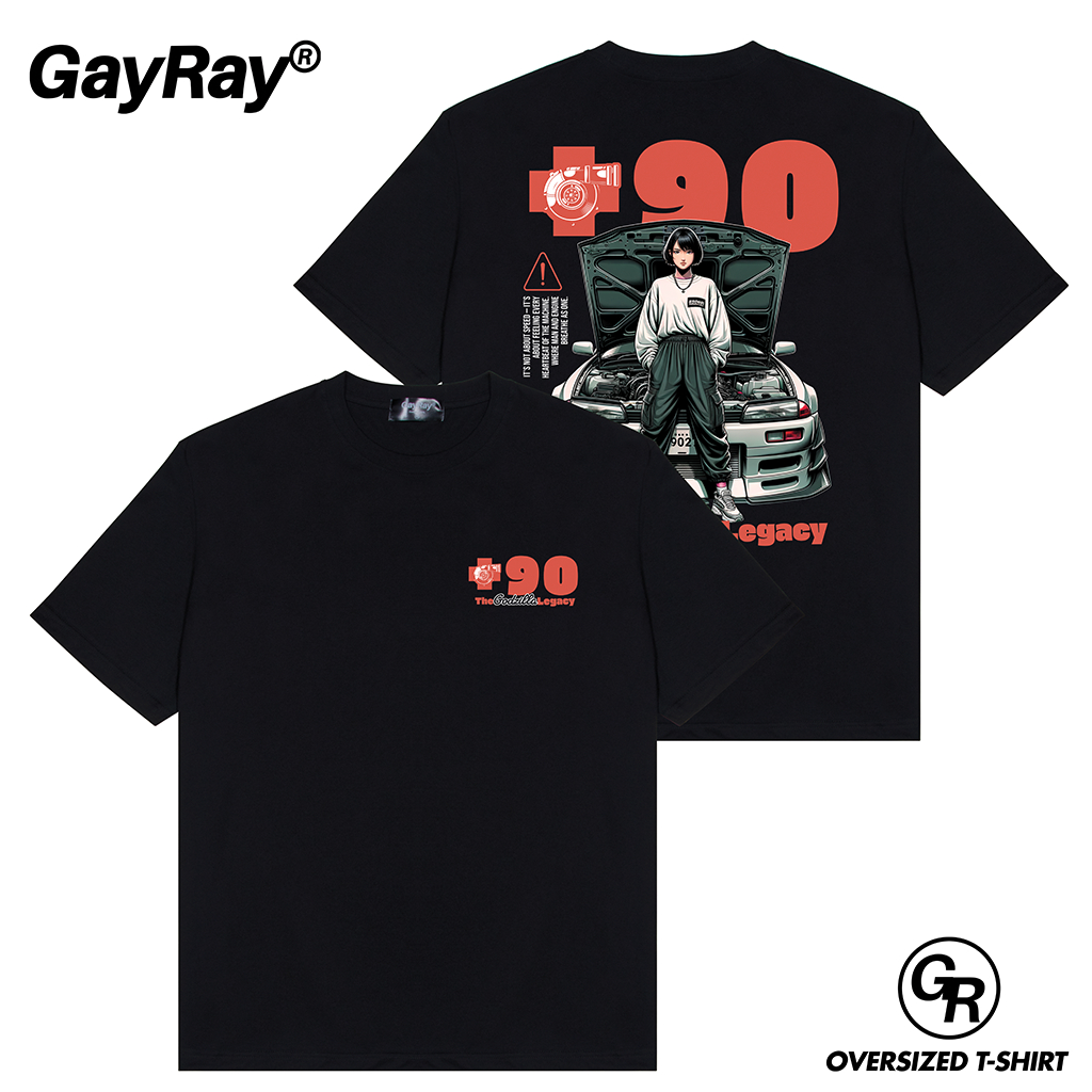 GayRay ⎰+90⎱  เสื้อยืดโอเวอร์ไซส์ Cotton 100% นุ่่ม ใส่สบาย