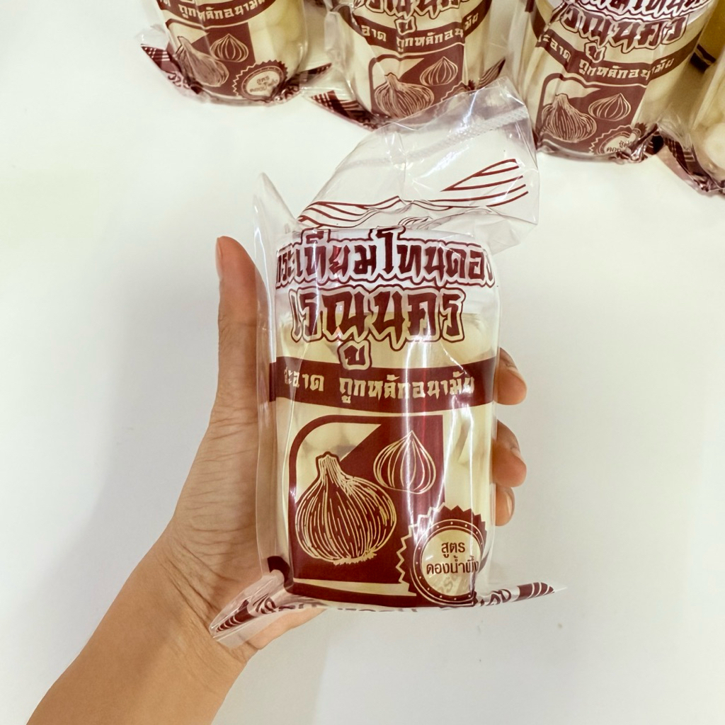 กระเทียมโทนดองน้ำผึ้ง เรณูนคร กรอบ หวาน หอม อร่อยติดใจ