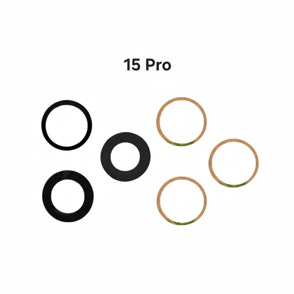 กระจกกล้องหลัง+กาว3M i15Pro  #098