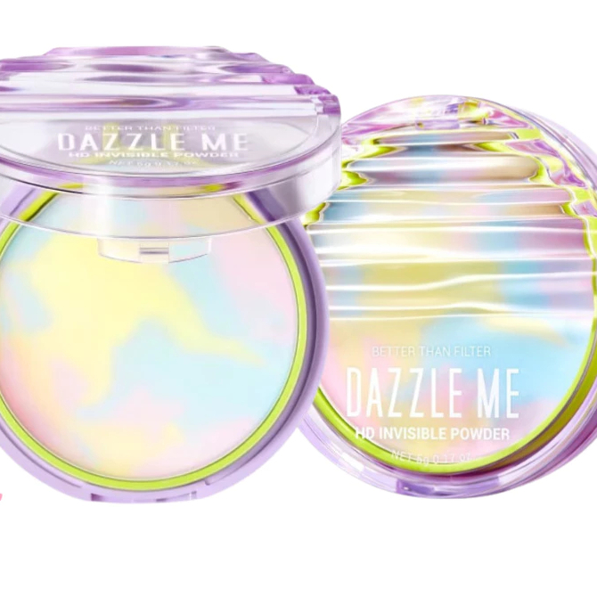 (1ชิ้น) DAZZLE ME Better Than Filter HD Invisible Powder แป้งไร้ฝุ่น แป้งโปร่งแสง คุมมัน
