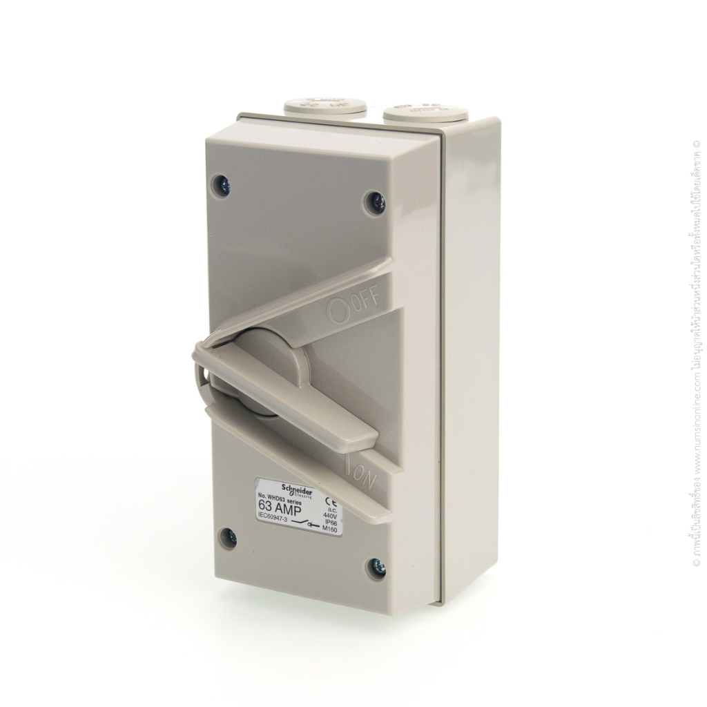 สวิทซ์สับกันน้ำ (Isolation Switch) 2P SCHNEIDER WHD20_GY | WHD35_GY | WHD65_GY