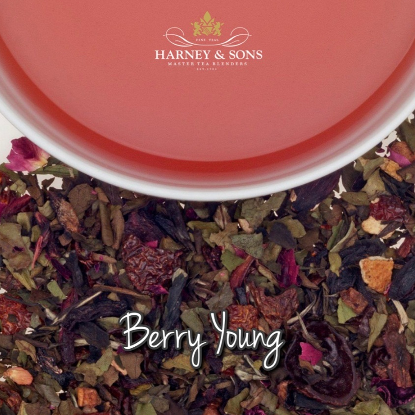 [Harney&Sons] BERRY YOUNG | ชาขาวไป๋มู่ตัน เบลนด์กับผลไม้ น้ำชาสีชมพูระเรื่อ บอดี้ไลท์ กลิ่นหอมละมุนละไม