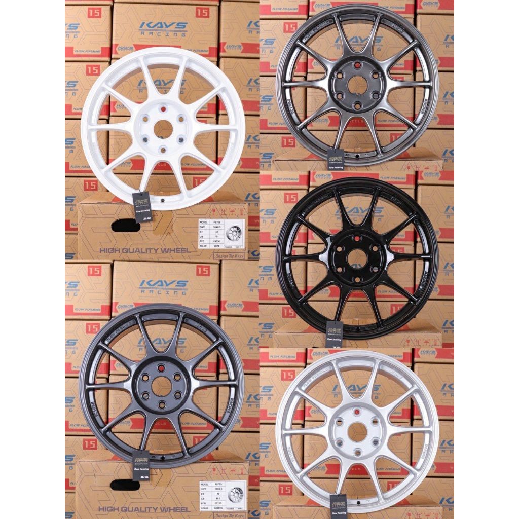 แม็กใหม่ขอบ tcx 18 ใส่ 6 รู 130 รถตู้ ไม่ล้น