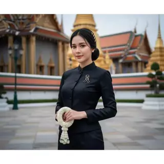 '' พร้อมส่งจากไทย '' เข็มกลัดไว้อาลัย เข็มกลัดริบบิ้นสีดำ เข็มกลัดโบว์สีดำ เข็มกลัดติดอกเสื้อ ป้ายอนุสรณ์ เข็มกลัด