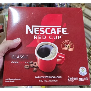 🫡🤗☺️(ใช้โค้ดลดได้อีก + ถูก+ดี+ส่งถูก) เนสกาแฟNESCAFE RED CUPกาแฟสำเร็จรูปผสมกาแฟคั่วบดกล่อง360กรัมหมดอายุ30/09/70(ปีหน้า