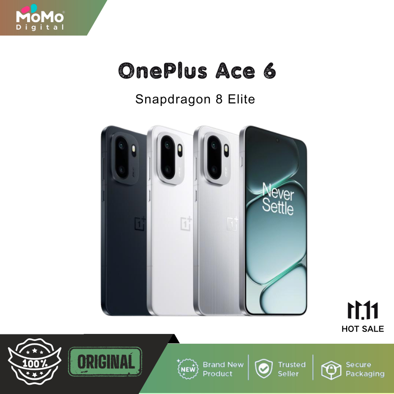 OnePlus Ace 6 Snapdragon 8 Elite (3 nm) 6.83 inches 165Hz 1272 x 2800 pixels 7800 mAh 120W wired