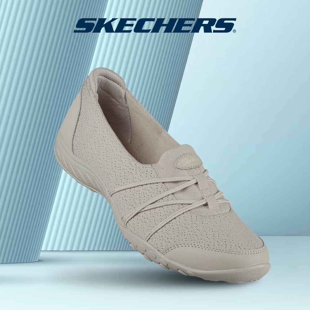 Skechers สเก็ตเชอร์ส รองเท้าผู้หญิง Women Breathe-Easy Active Shoes - 100758-NAT - Air-Cooled Memory Foam