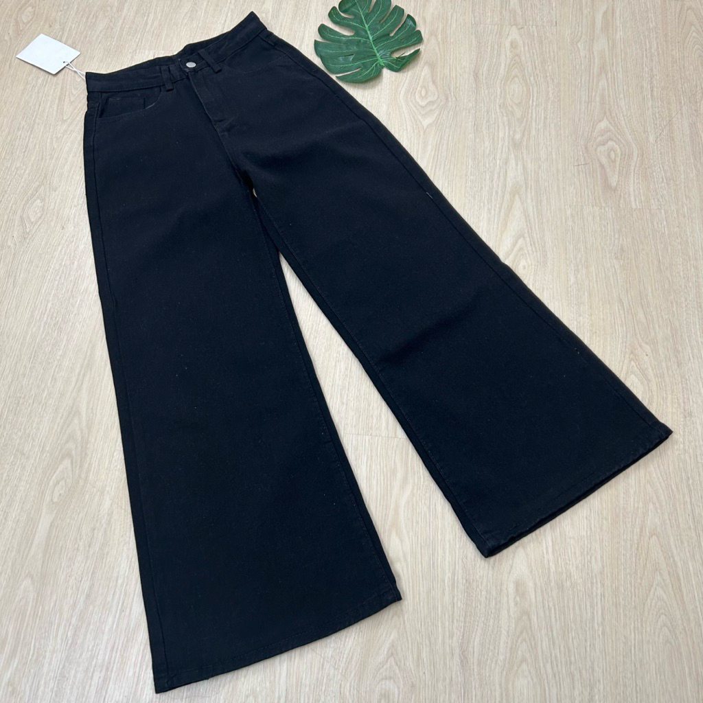 #3662 (XS-6XL) jinjeans กางเกงยีนส์ขากระบอกใหญ่สีดำ ผ้านุ่ม ใส่สบาย ขากว้าง baggy jeans - รูปที่ 4