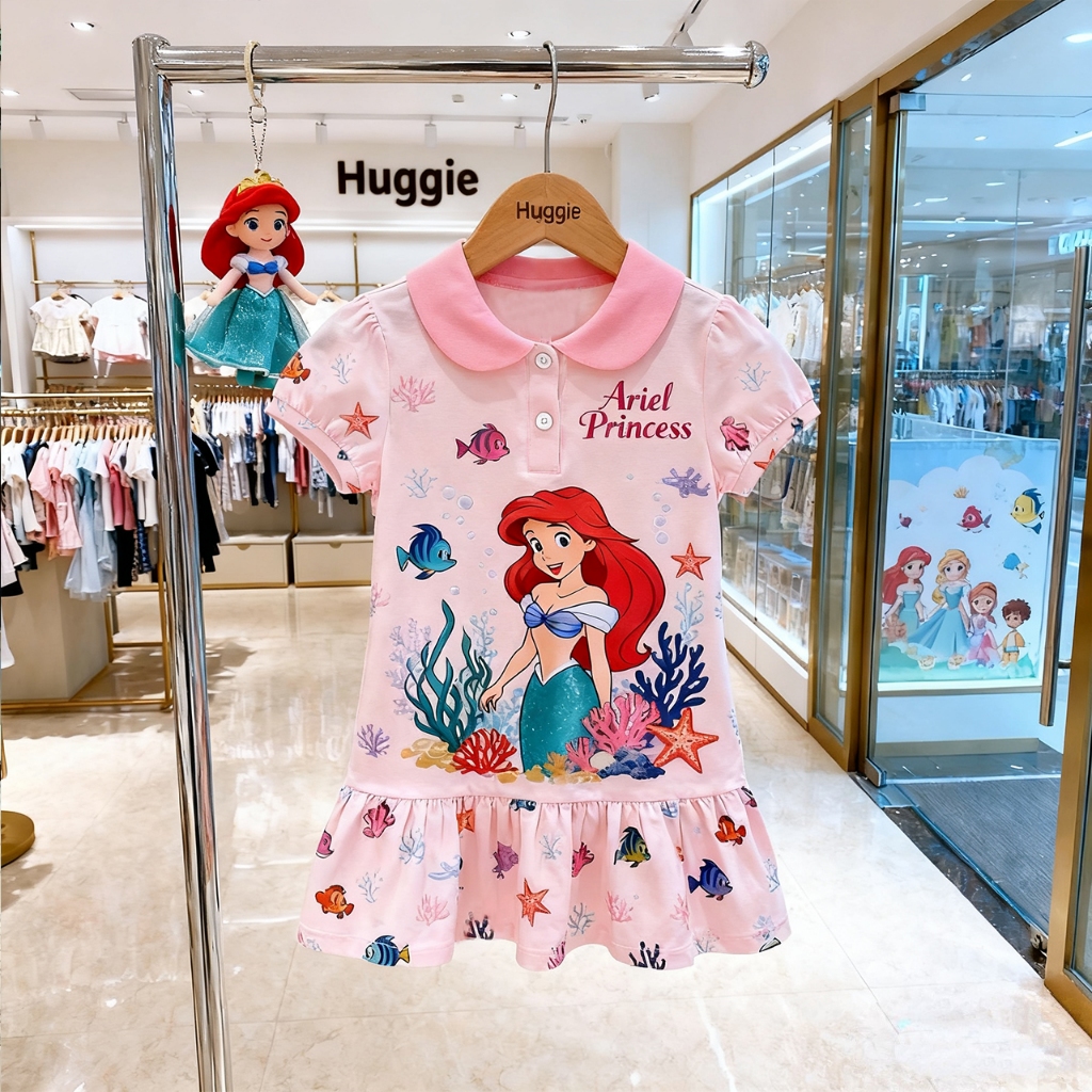 พร้อมส่ง ฬ27-ฬ30 6901 เดรสดิสนี่