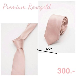 SALE❗เนคไทพรีเมี่ยมโรสโกลด์