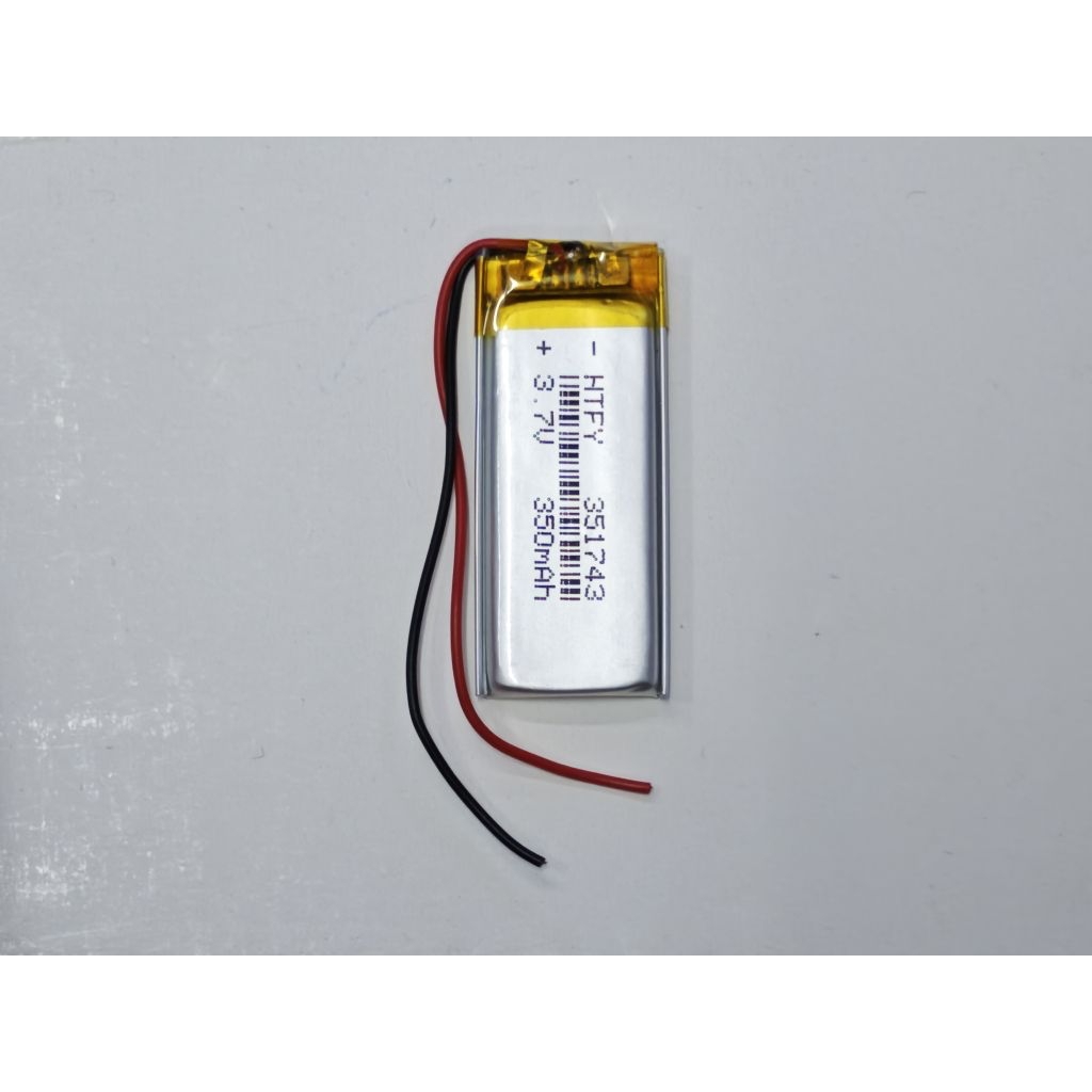 แบตเตอรี่3.7v 350mah.（351743）