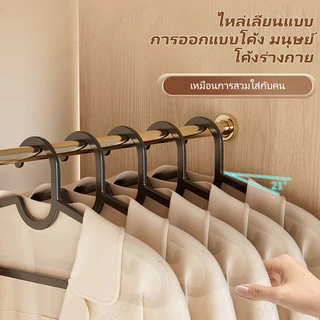100 ชิ้น ไม้แขวน สไตล์ IKEA ไม้แขวนเสื้อกันลื่น ไม้แขวนเสื้อพลาสติก ขายส่ง ไม่ทิ้งร่องรอย 40cm