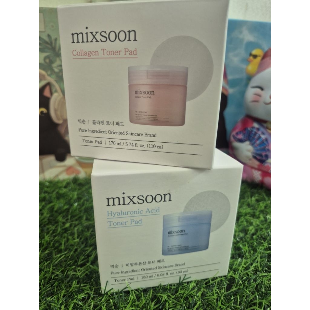 Hyaluronic Acid Toner Pad 80 ea.,Collagen Toner Pad 110 ea.,Mixsoon