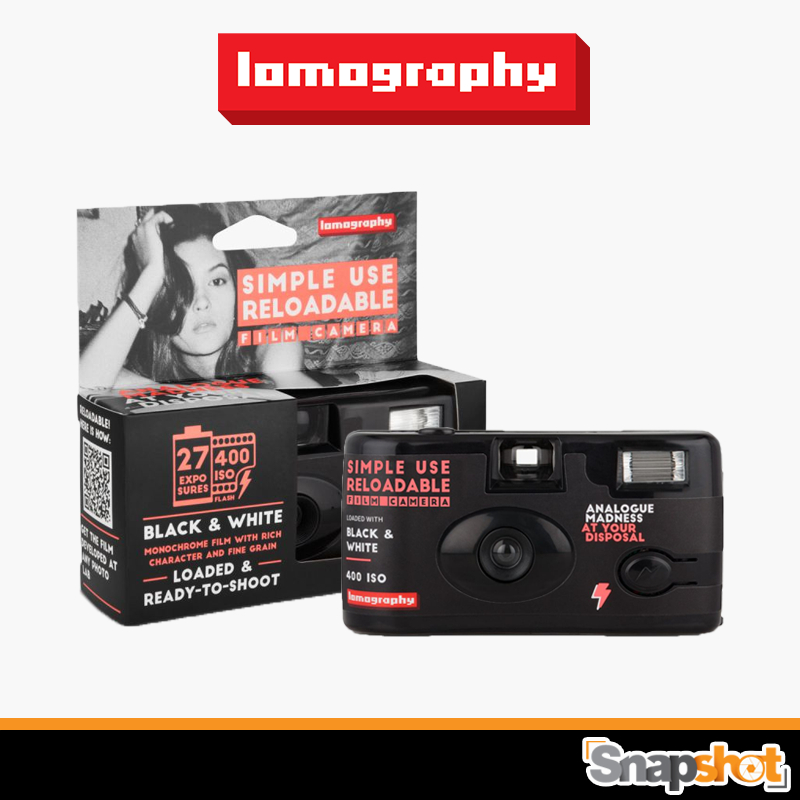 Lomography Simple Use Film Camera Black & White ISO 400 / 27EXP [SUC100BW-27] (มีฟิล์มในตัว ใช้ซ้ำได้) รุ่นฟิล์มสีขาวดำ