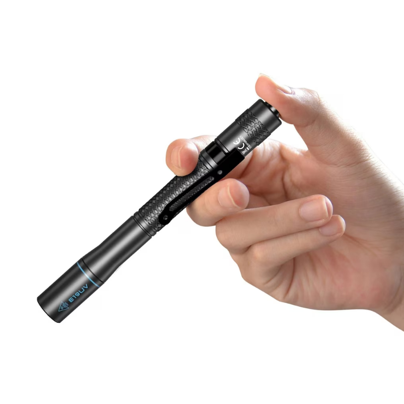 ไฟฉายUV 365nm Wuben E19UV ทรงปากกา AAA  2 ก้อน  หลอดUVแท้ เพื่องานตรวจสอบ รอย คราบ จุดรั่ว เช๊คของมี