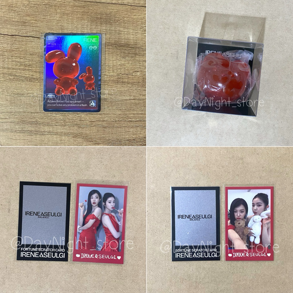 [อ่านก่อน] พร้อมส่ง🔅- IRENE & SEULGI Red Velvet 'Balance' Official MD Character Hologram Photocard ไ