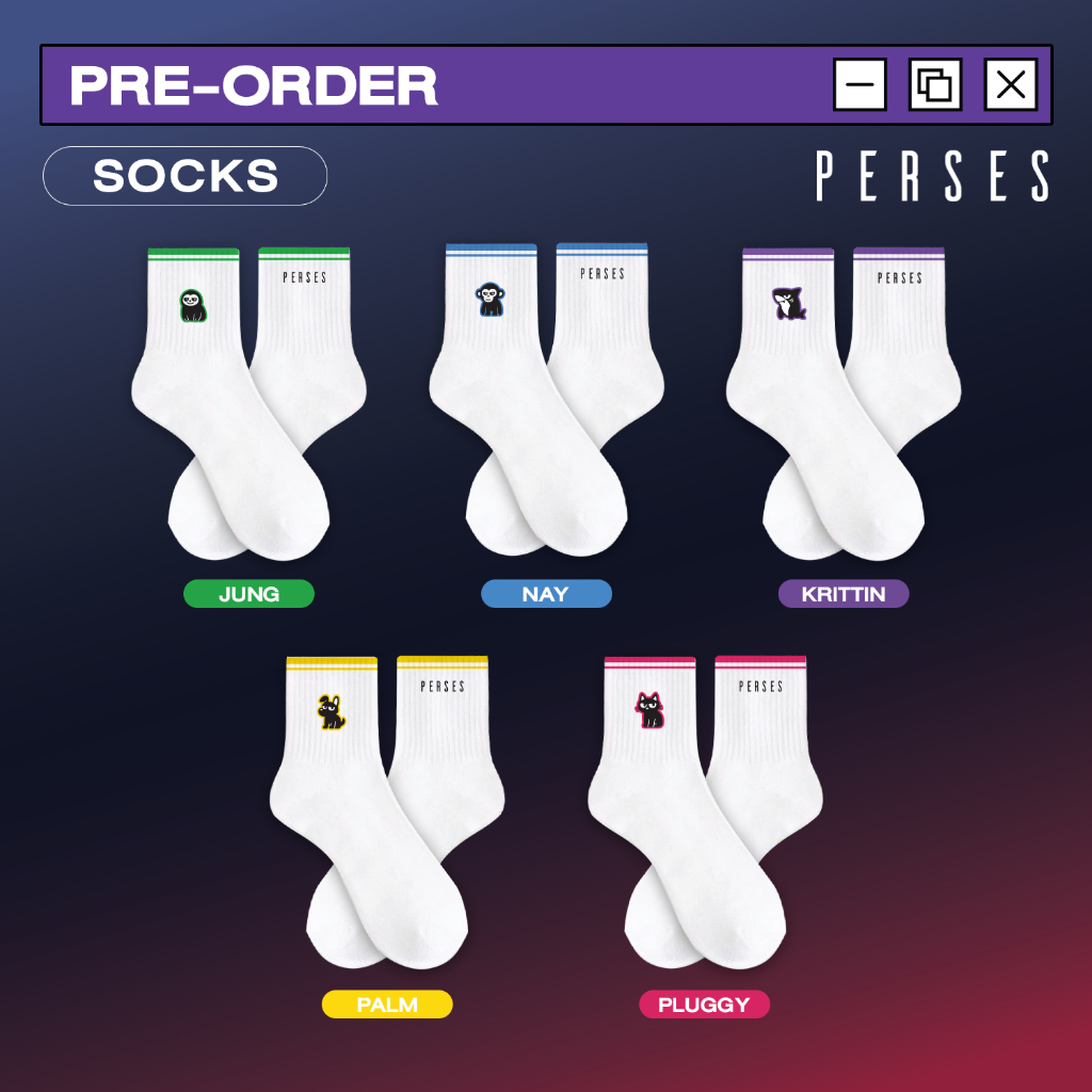 GMM MUSIC : Pre-Order ถุงเท้า Perses Monster