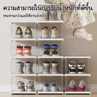XR Chooseกล่องรองเท้า/ตู้เก็บรองเท้าพับได้ - ประตูแม่เหล็กใส พร้อมใช้งานทันทีที่เปิด ติดตั้งง่ายด้วยแผ่นอะคริลิกหนาพิเศษ
