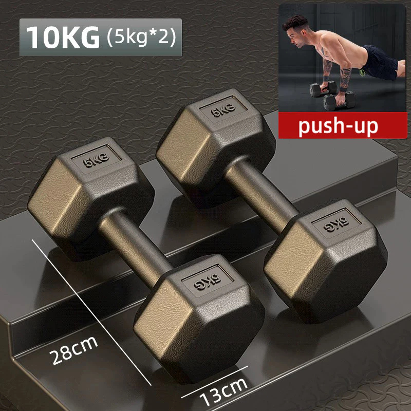 【5kg-20kg 】ดัมเบลหกเหลี่ยม คุณภาพสูง หลากหลายขนาด