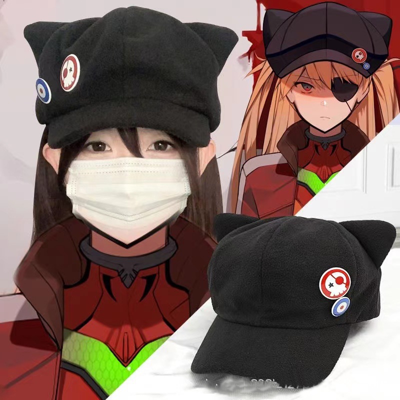 ส่งเร็ว🚚หมวกผู้หญิง แต่งหูแมว หมวกเบสบอล น่ารัก สีพื้น สไตล์ลำลอง คอสเพลย์ หมวกทรงปีกกว้าง-Kirinaya