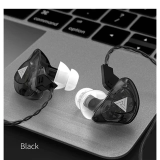 QKZ รุ่น CK5 หูฟังอินเอียร์ สเตอริโอ HiFi คล้องหู ควบคุมสายสนทนา มีไมโครโฟน Earphone Sport ไดนามิกสำหรับ IOS/Android