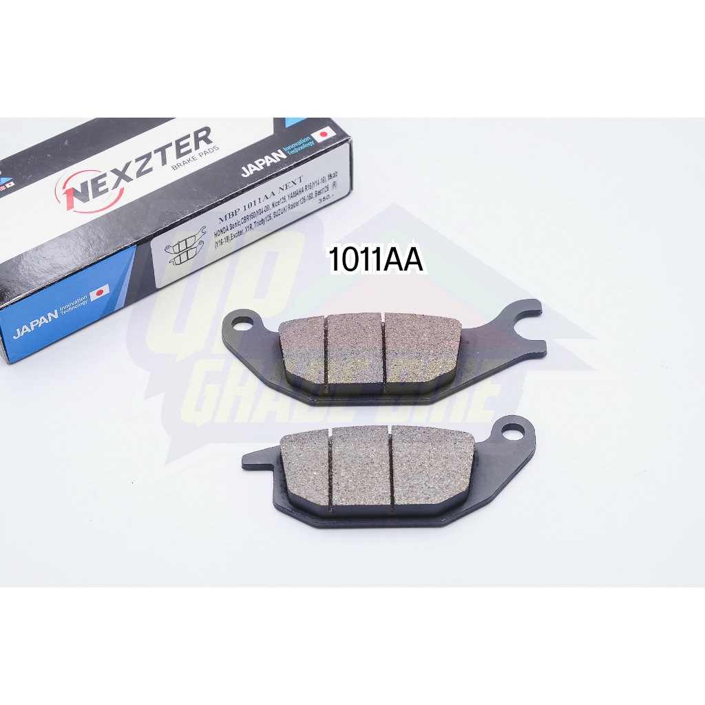 ผ้าเบรค NEXZTER ปั้มหลังใส่ R15 / MSLAZ / EXCITER ชุดละ 300฿ (1011AA)