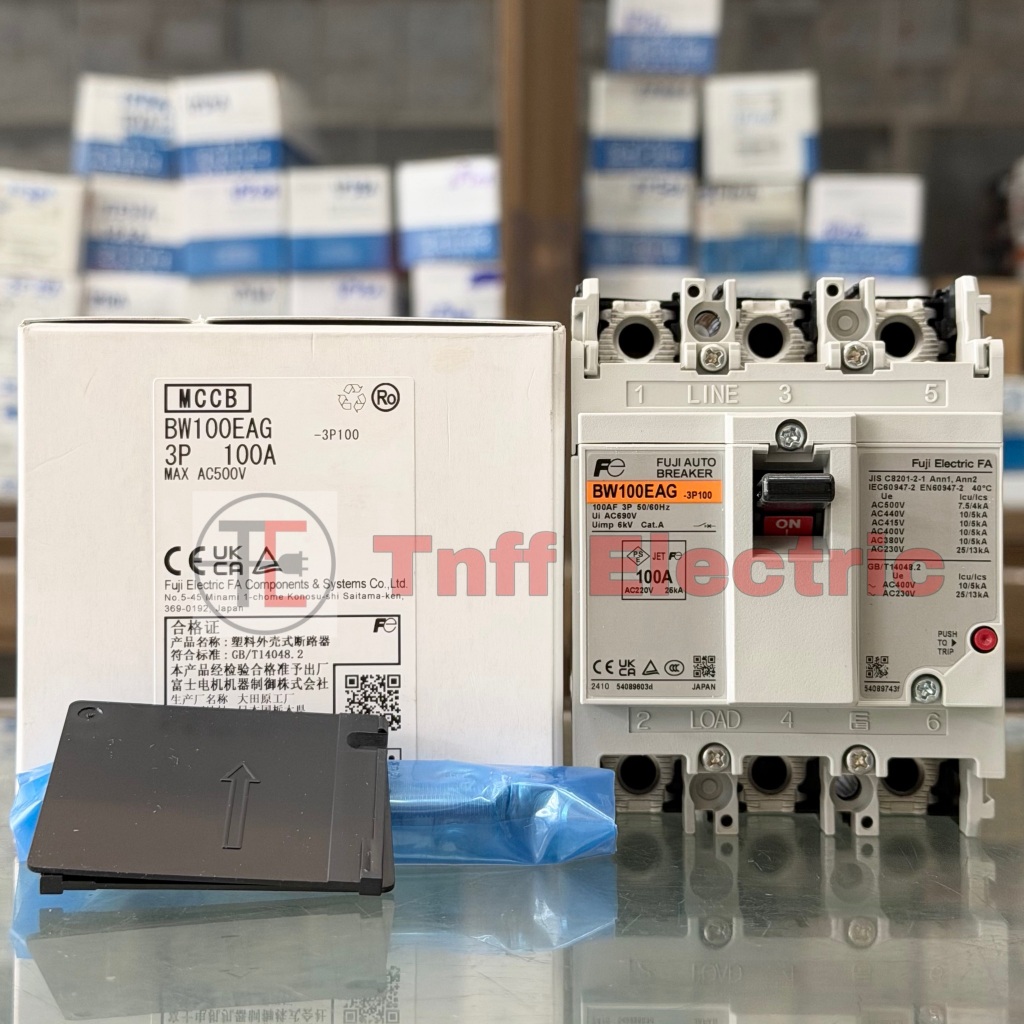 Fuji Electric BW100EAG (75A, 100A) เซอร์กิต เบรกเกอร์ 3 โพล (3P)