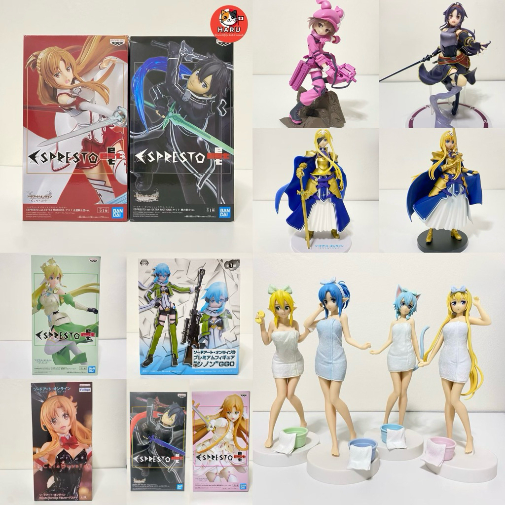 [พร้อมส่ง/มือ1-2/ของเเท้] รวมฟิกเกอร์ Sword Art Online คิริโตะ อาสึนะ ชินอน อลิซ ยูกิ Kirito Asuna Alice Sinon Yuki