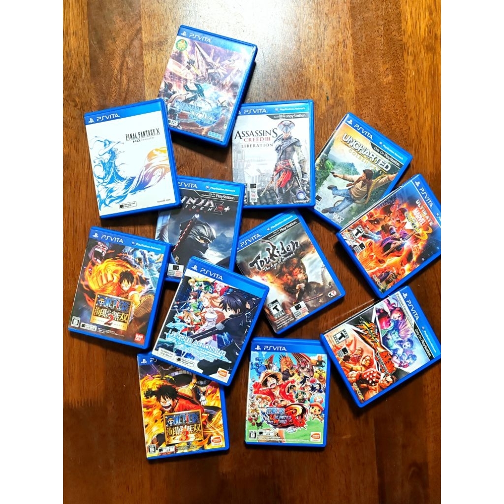 Psvita แผ่นเกมส์ มือสอง มีคู่มือและไม่คู่แผ่นพร้อมเล่น