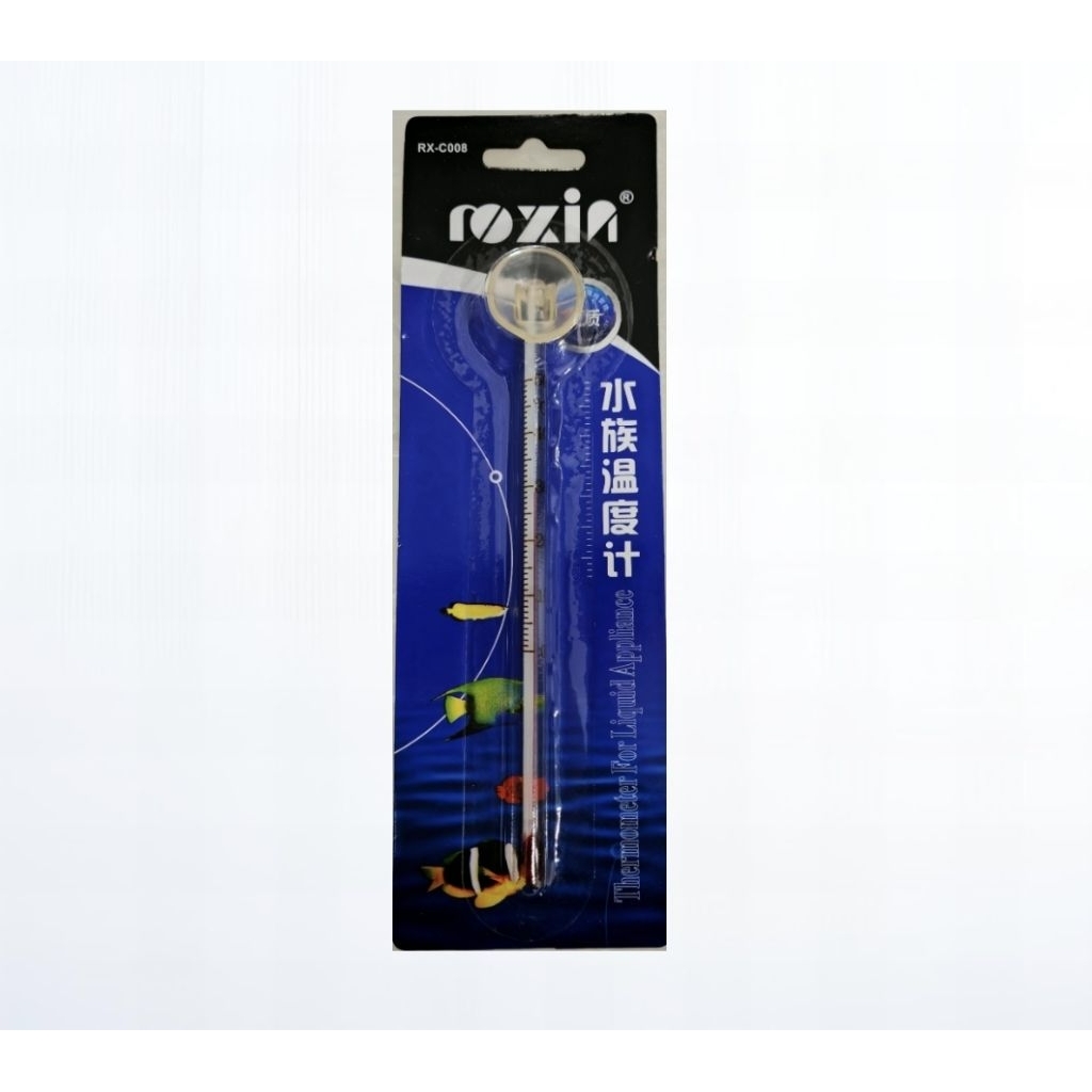 ปรอทวัดอุณหภูมิตู้ปลา Roxin Thermometer ขนาด 14cm.