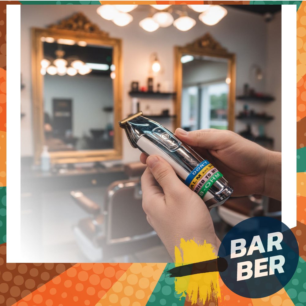 (เลือกสีได้) ยางรัดปัตตาเลี่ยนกันขอบ Trimmer Grip Band สำหรับ WAHL Kemei Wmark จับถนัดมือ กันลื่น อุ
