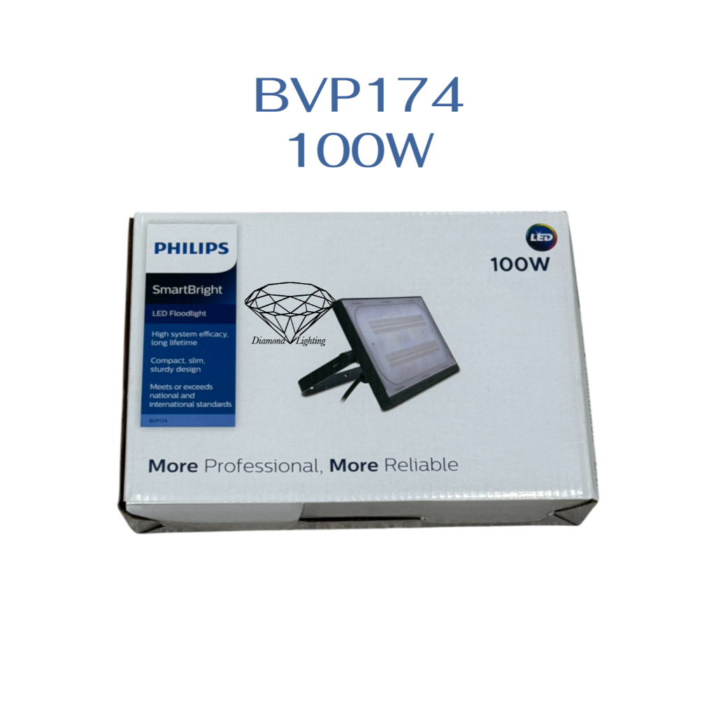 Philips LED Floodlight โคมไฟ สปอร์ตไลท์ แอลอีดี ฟิลิปส์ BVP174 100W / BVP175 150W /BVP176 200W Smart