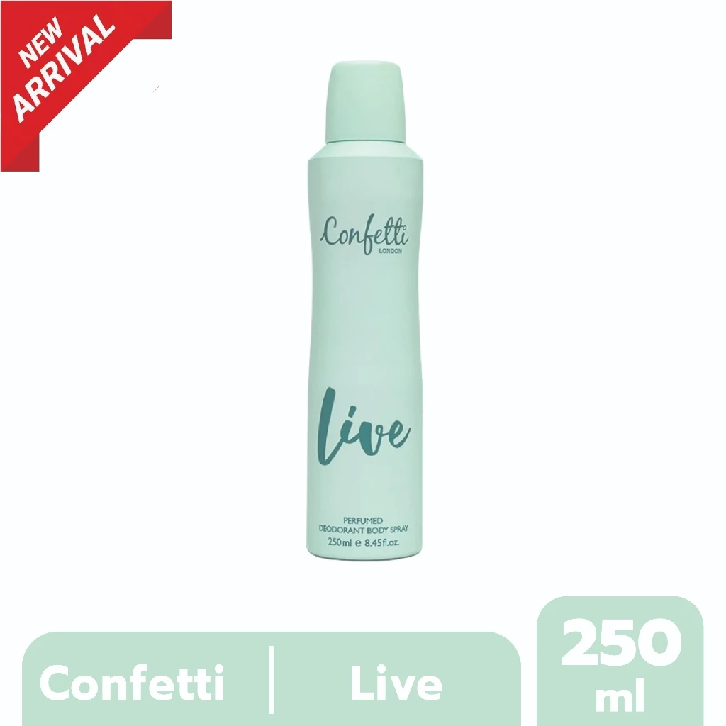 Confetti London Body Spray - Live 250ml / คอนเฟตติ ลอนดอน บอดี้ สเปรย์ - ไลฟ์ 250มล.