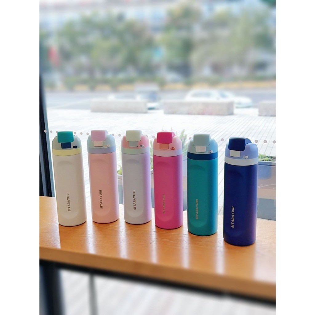 [พร้อมส่งในไทย] 🌈✨ SITARAYURI กระบอกน้ำเก็บความเย็น 710 ml. ✨🌈 ดีไซน์มินิมอล สีสวยพาสเทลสุดคิ้วท์ 💕